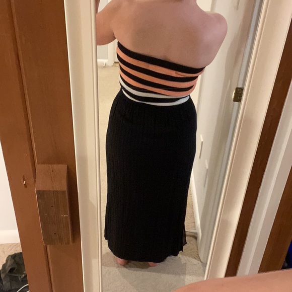 Rachel Roy Strapless Black Maxi Dress Small - Picture 15 of 16